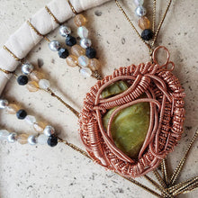 Load image into Gallery viewer, Coiled Green Opal