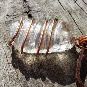 Clear Quartz in Copper